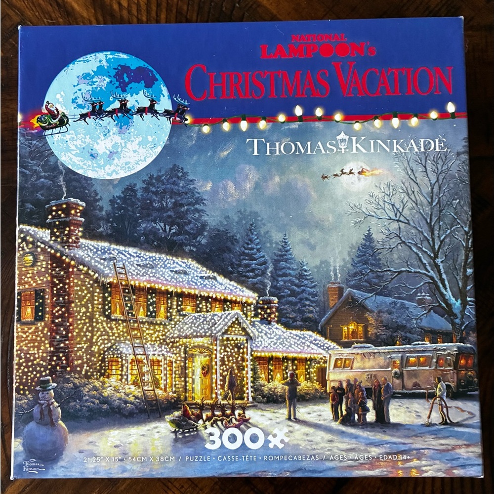 Thomas Kinkade Colorful Puzzle Pieces